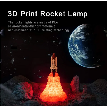 Space Rocket & Shuttle Night Lamp