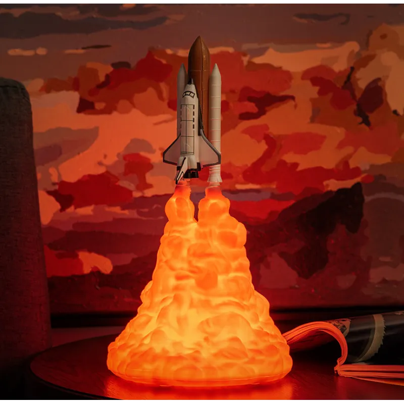 Space Rocket & Shuttle Night Lamp