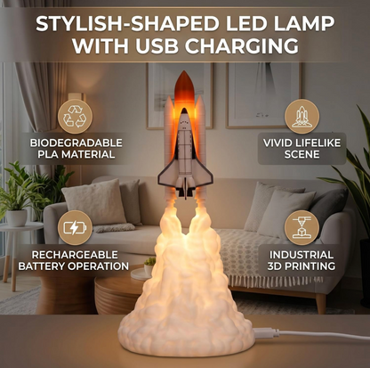 Space Rocket & Shuttle Night Lamp