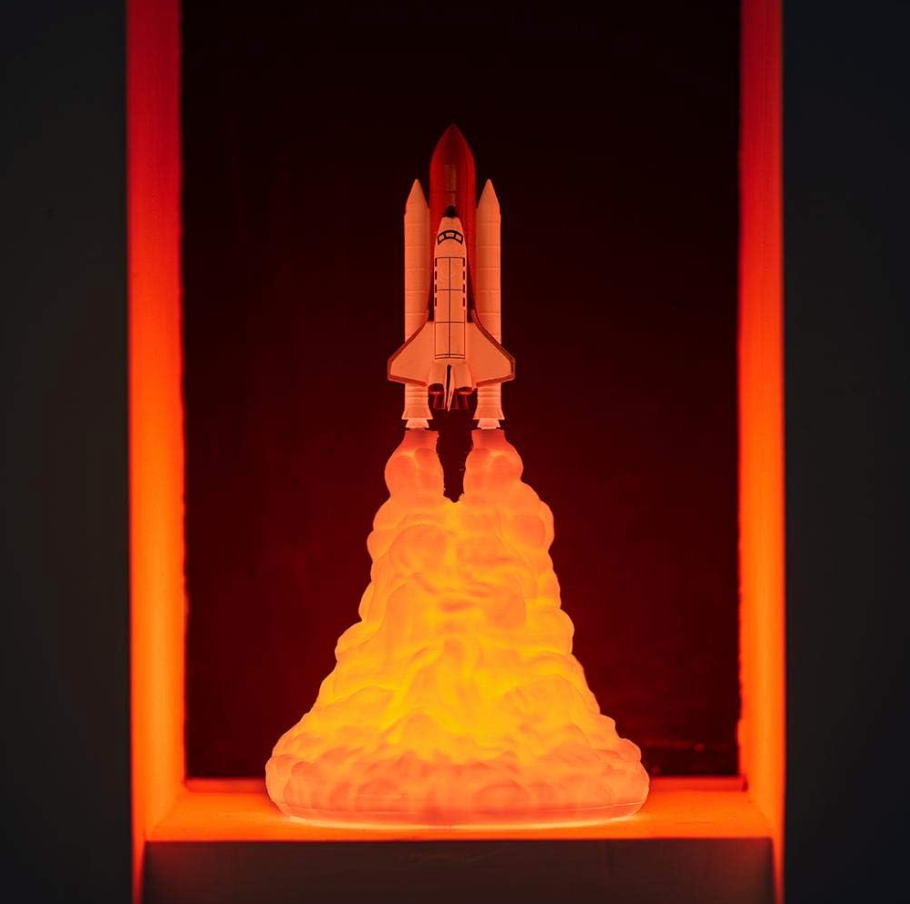 Space Rocket & Shuttle Night Lamp